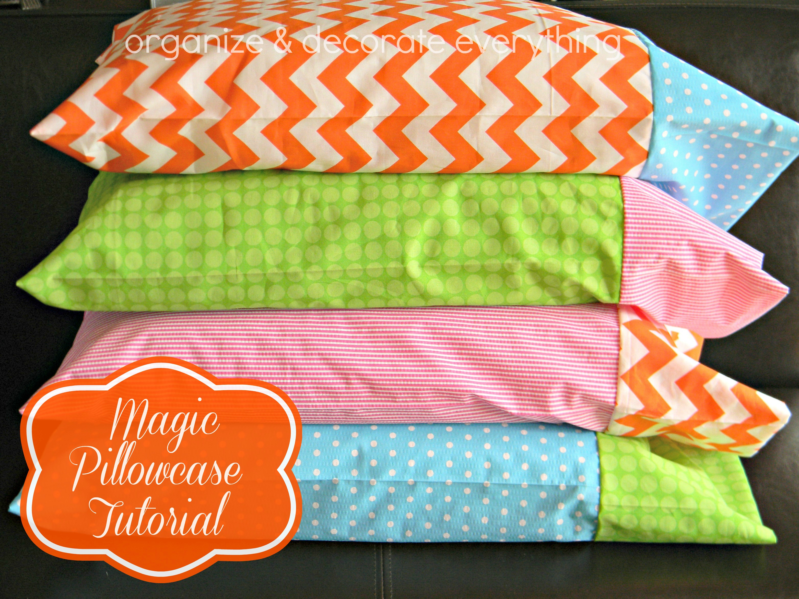 How to Sew a Pillowcase: One Yard Magic Pattern with No Waste!