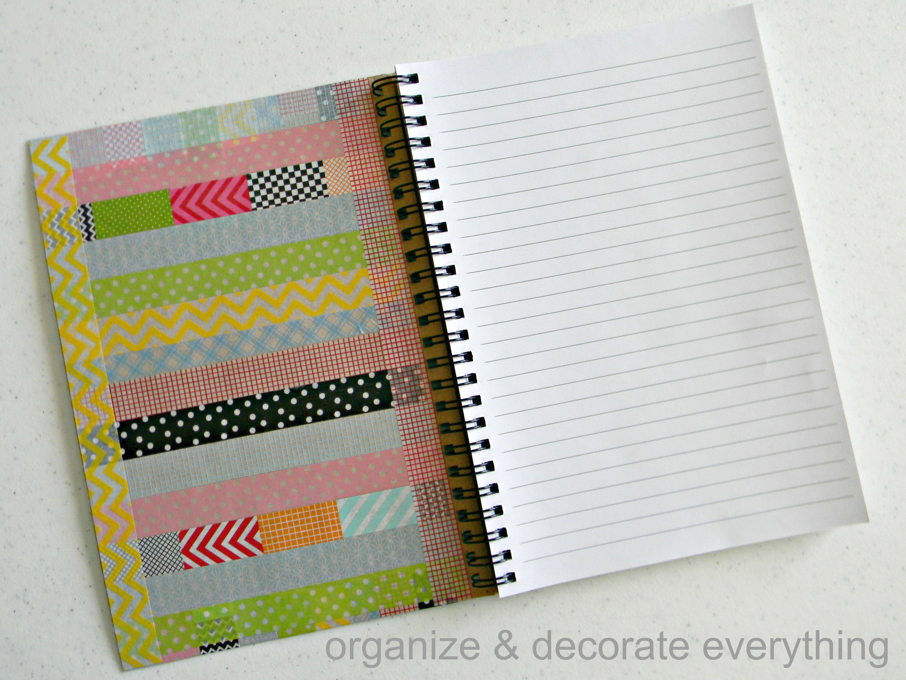 washi tape notebook 4.1 - Organize and Decorate Everything