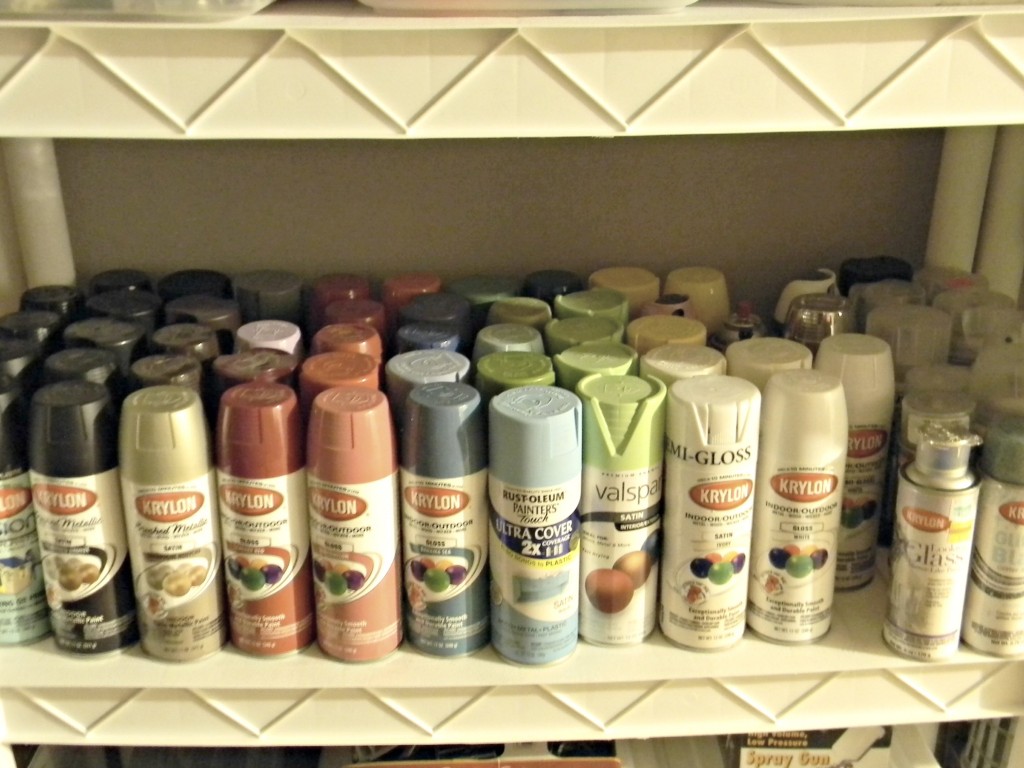 Transform Outdoor Tables with Spray Paint Organize and Decorate