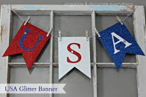 USA Glitter Banner