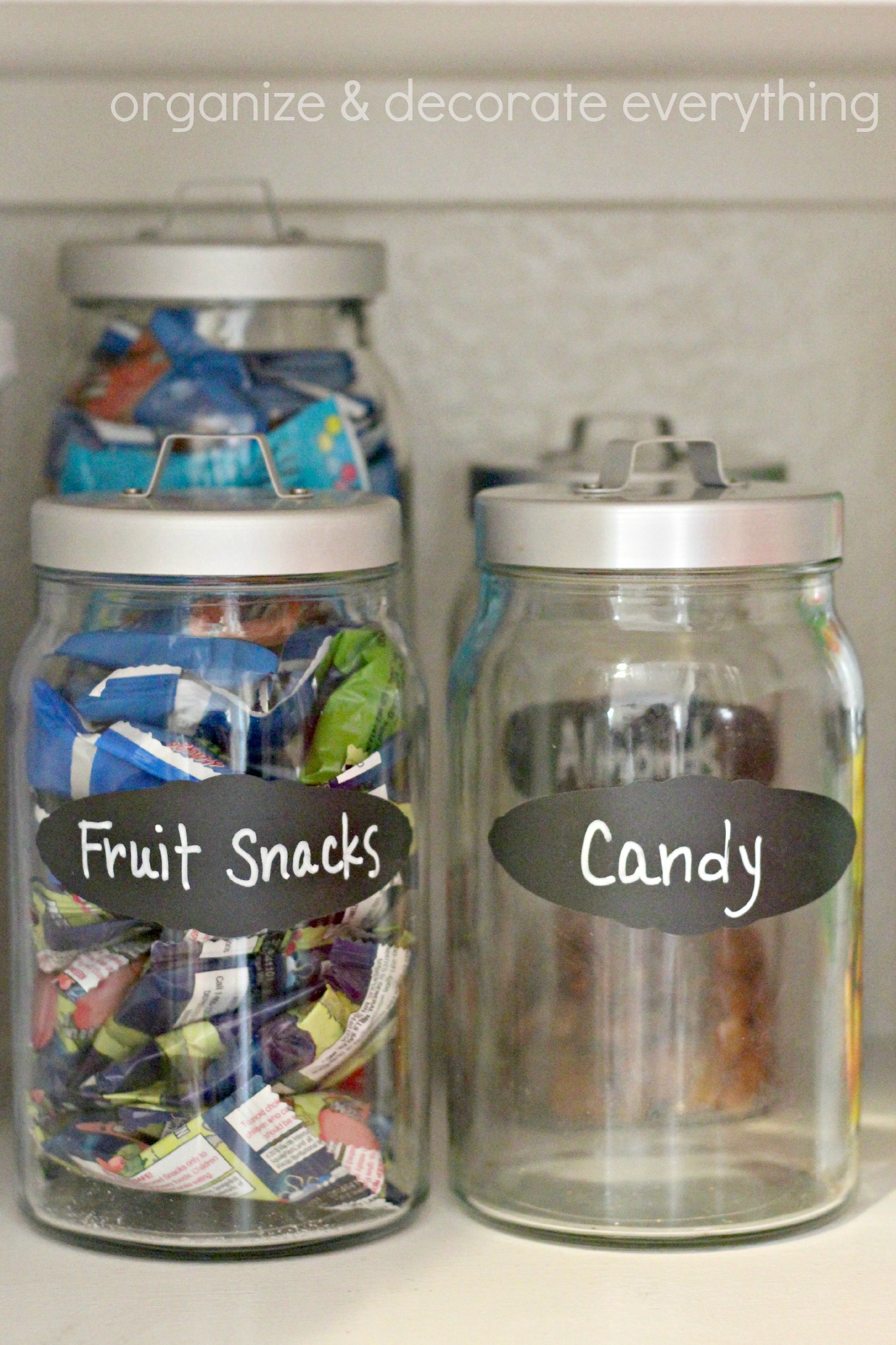 31 Days of Getting Organized (Using What You Have) Day 4 Jars in the