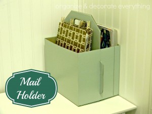 31 Days of Getting Organized (Using What You Have) – Day 14: Mail Holder