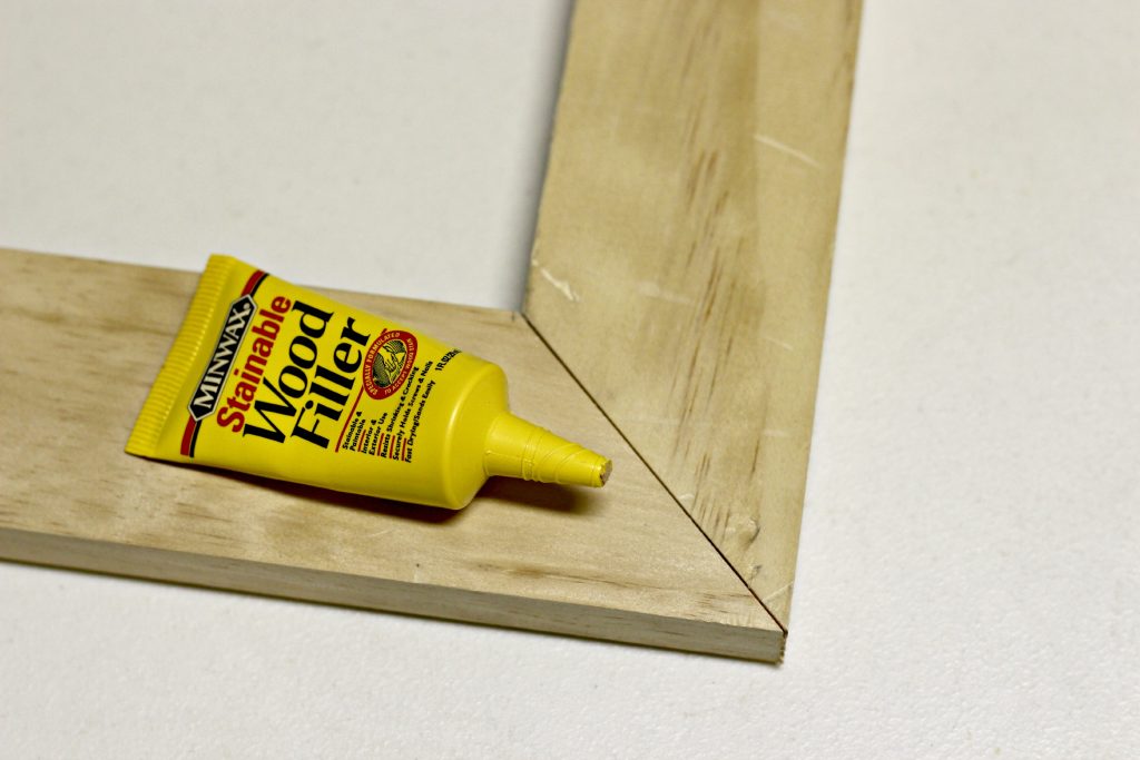 DIY Wood Frame wood filler