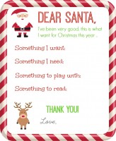 Dear Santa Letter Printable