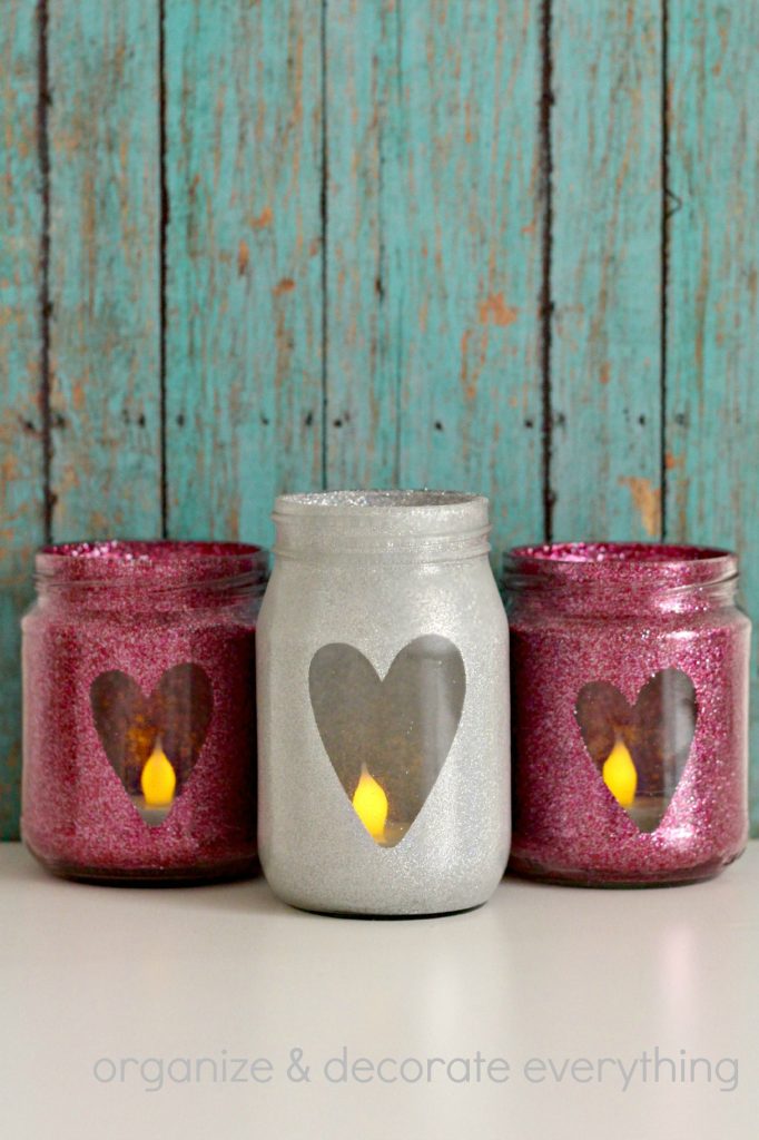 glitter heart jars 3