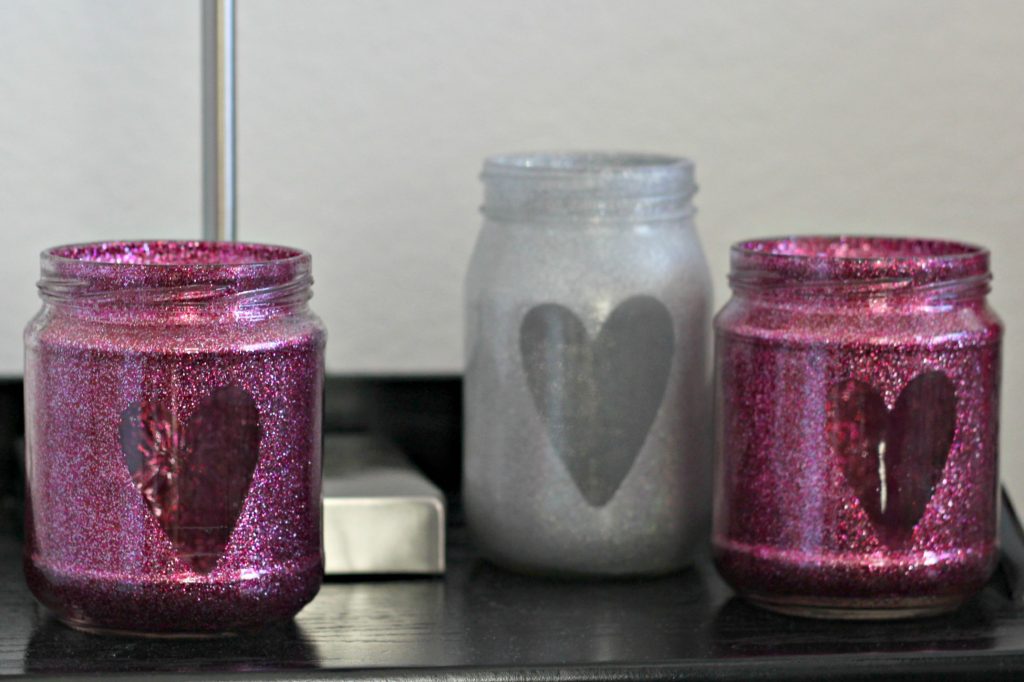 glitter heart jars 5