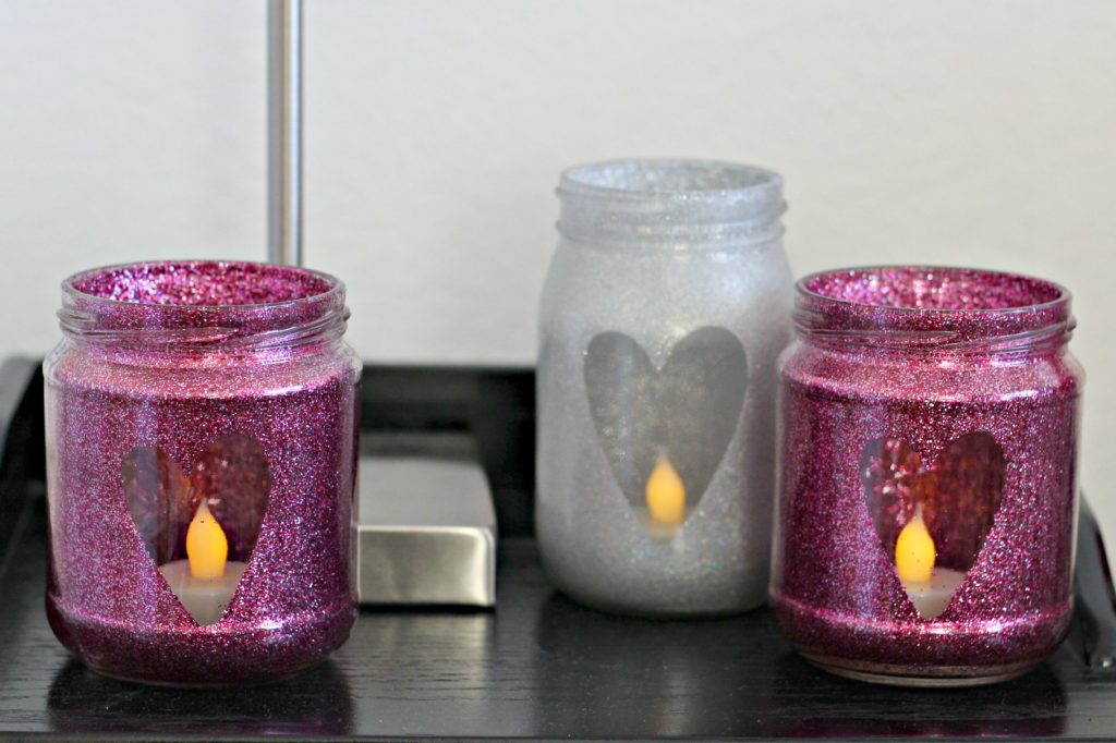 glitter heart jars 6