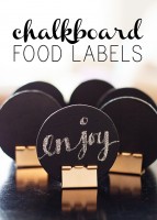 Chalkboard Food Labels – Party Contributor