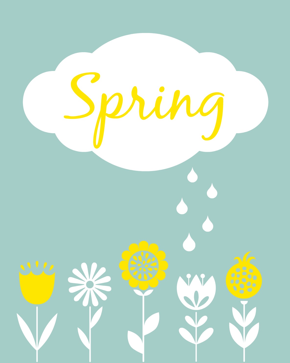 Thought spring. Spring Printables. Spring Holidays.