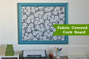 Fabric Covered Cork Board