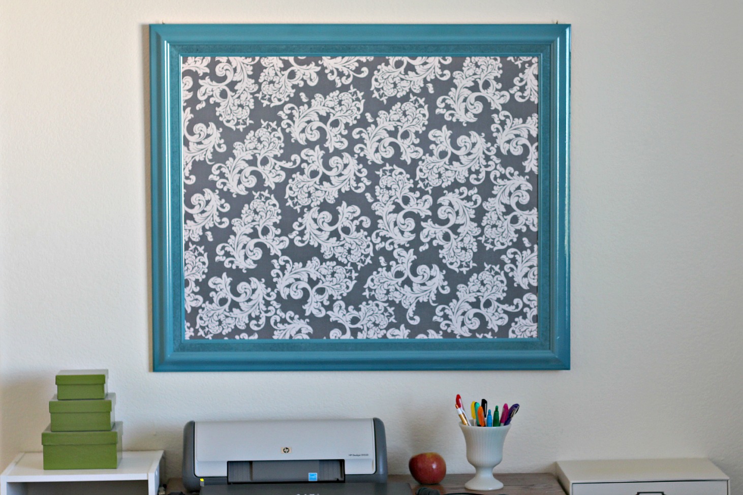 Fabric Covered Cork Board Organize and Decorate Everything
