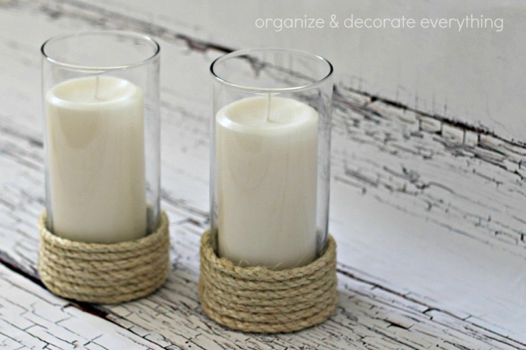 Rope Wrapped Vases Organize and Decorate Everything