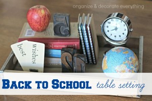 Back to School Table Setting