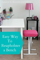 Easy Way to Reupholster a Bench
