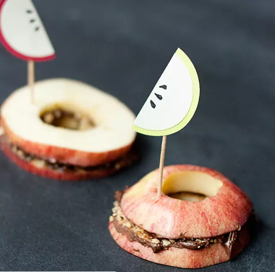 Paper Apple Slices Toppers