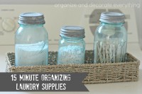 31 Days of 15 Minute Organizing – Day 8: Laundry Supplies
