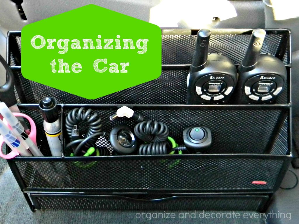 organizing the car 15 minutes