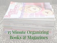 31 Days of 15 Minute Organizing – Day 17: Organizing Books and Magazines
