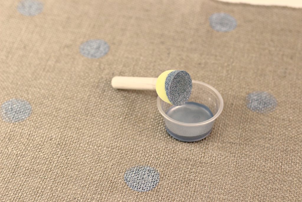 Polka Dot Burlap Table Runner