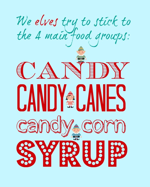 Elves Food Groups Printable - Organize and Decorate Everything
