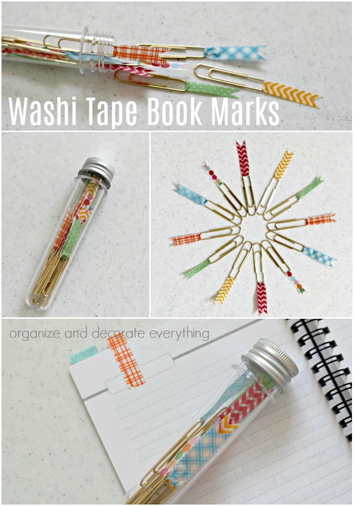 Washi Tape Book Marks craft ideas