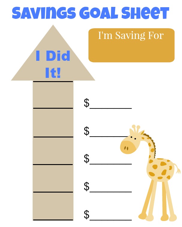Savings Goal Sheet