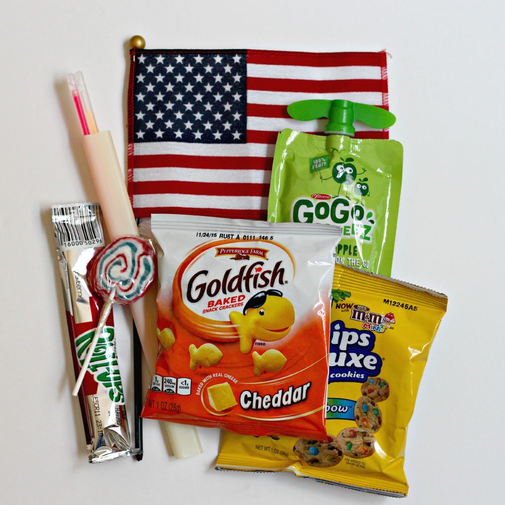 4th of July Parade Bags contents