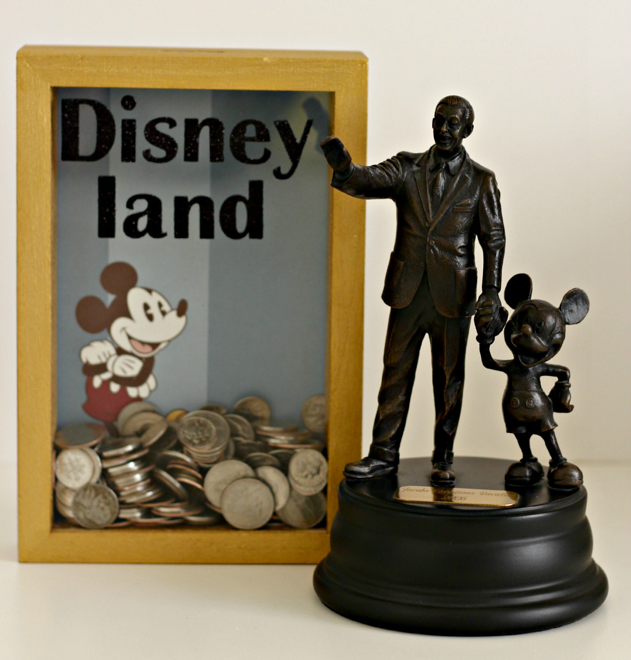 Disney Shadow Box Savings Bank square Organize and Decorate Everything