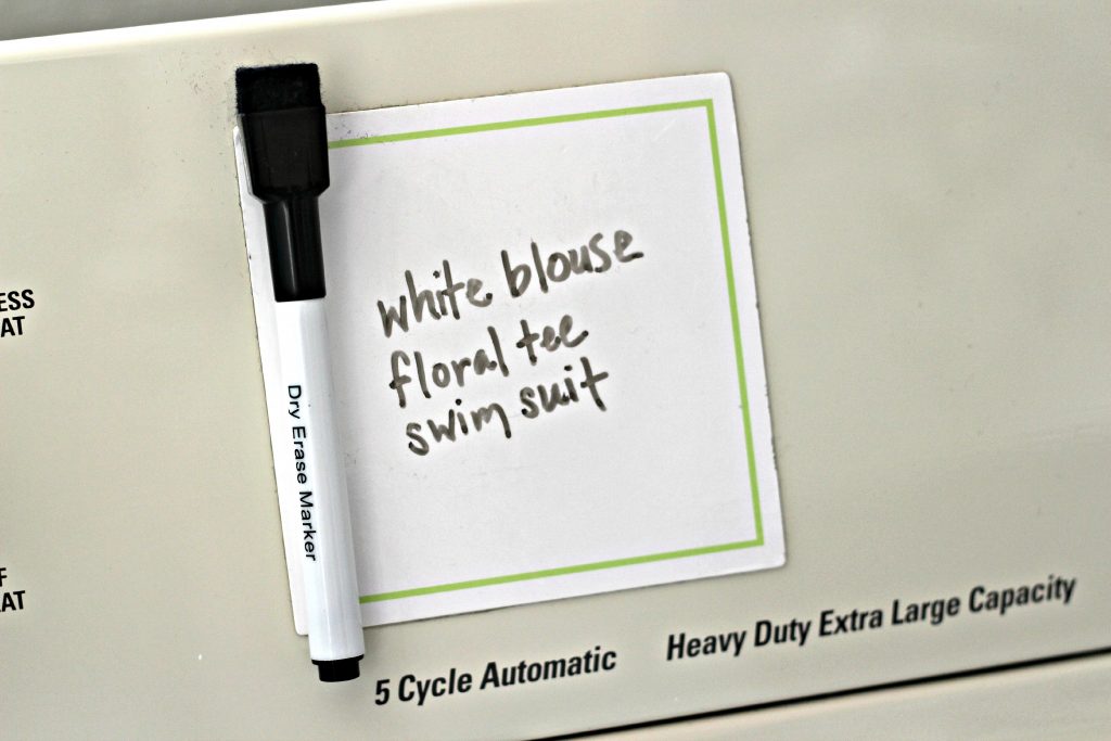 Laundry Room dry erase pad