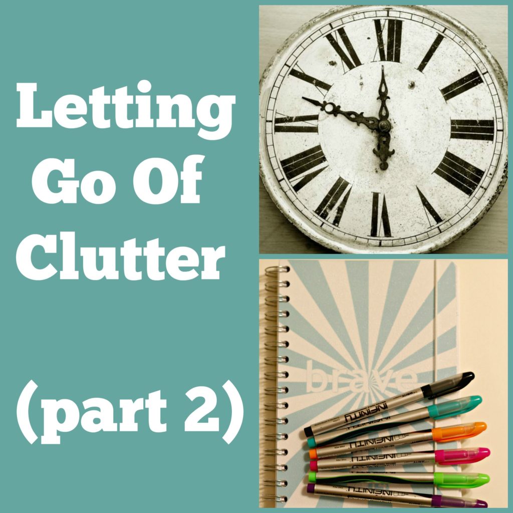 let go of clutter