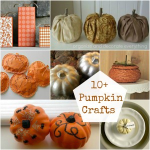10+ Pumpkin Crafts - Organize and Decorate Everything
