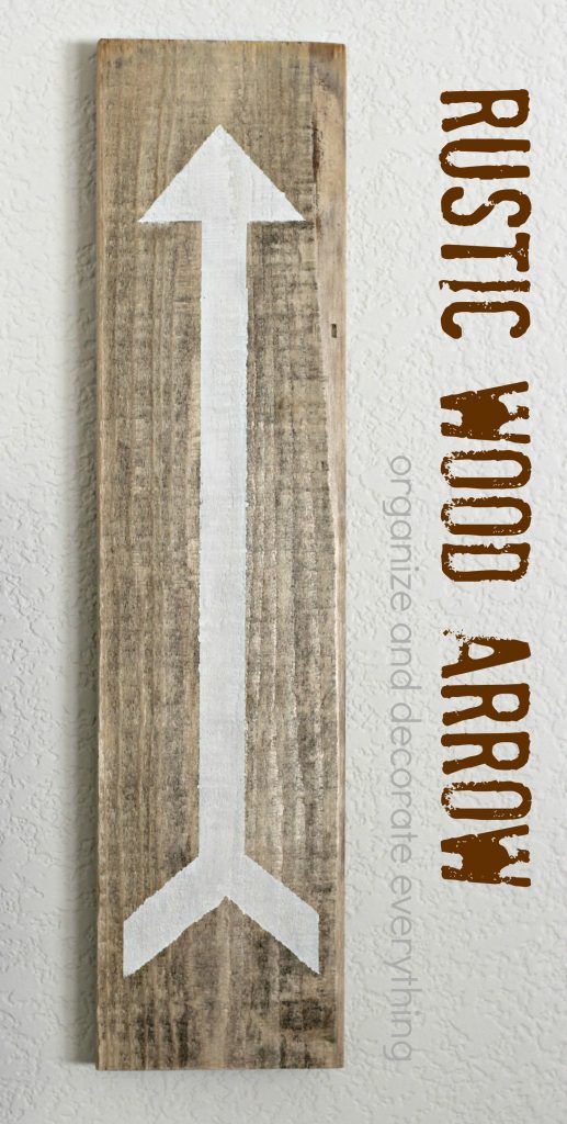 Rustic Wood Arrow pinterest