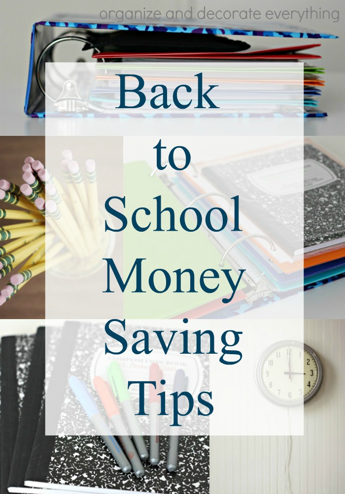 Best Back to School Money Saving Tips