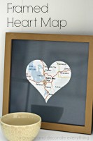 Framed Heart Map