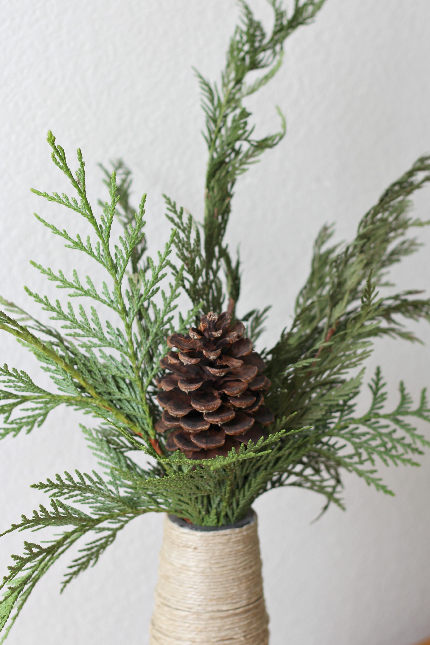 Make a Simple Pine Bough Arrangement - Organize and Decorate Everything