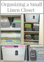 Organizing a Small Linen Closet