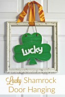 Lucky Shamrock Door Hanging