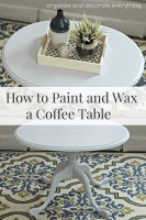 How to Paint and Wax Furniture (coffee table)