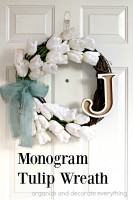Monogram Tulip Wreath