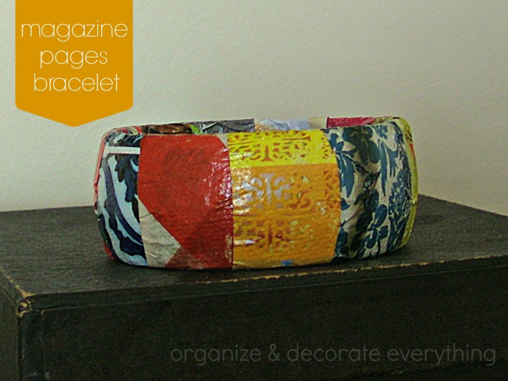 magazine pages bracelet 9.1