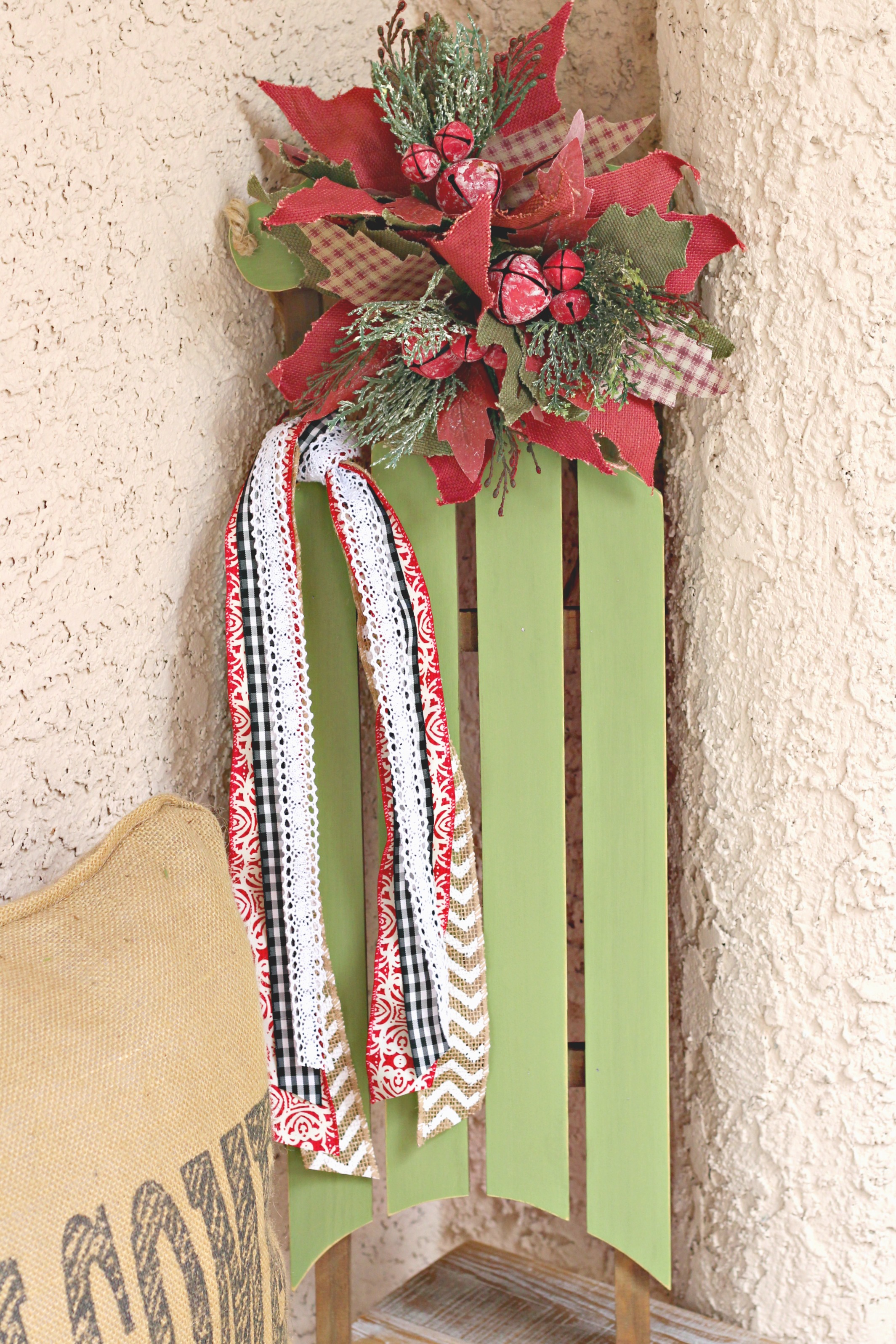 Decorated Sled Front Porch Organize And Decorate Everything   Decorated Sled Front Porch 