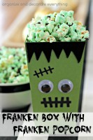 Franken Popcorn Box with Franken Popcorn