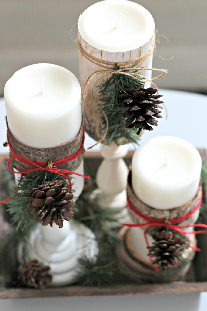 Wood Wrapped Candles Organize and Decorate Everything