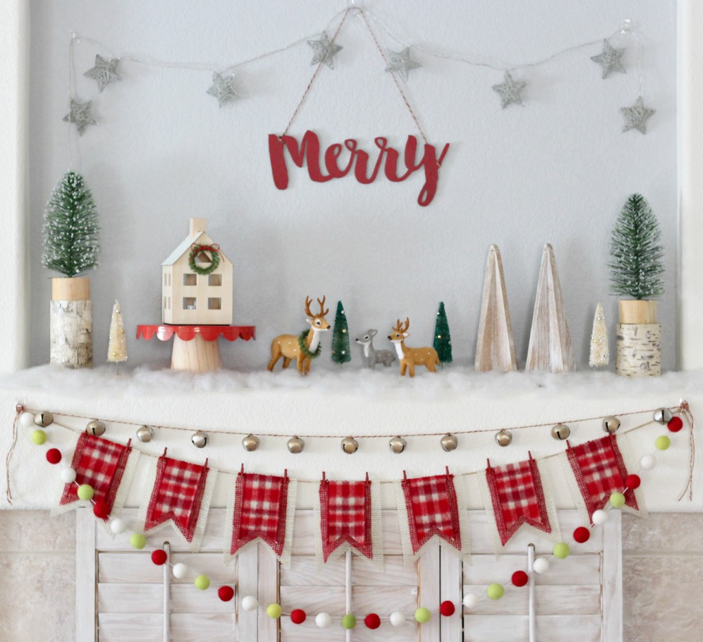 merry-christmas-woodland-mantel