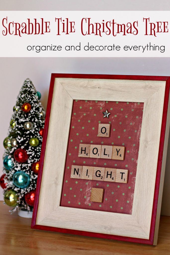 Holy Night Scrabble Christmas Tree