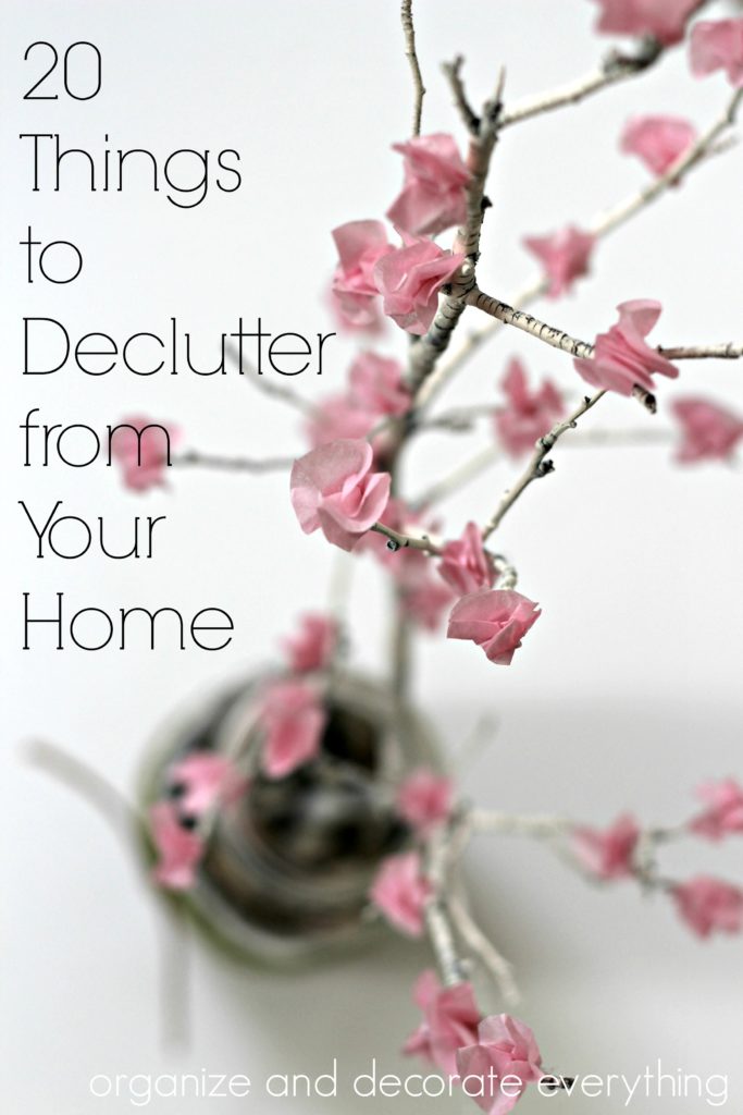 20 things to declutter from your home