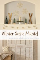 Winter Scene Mantel