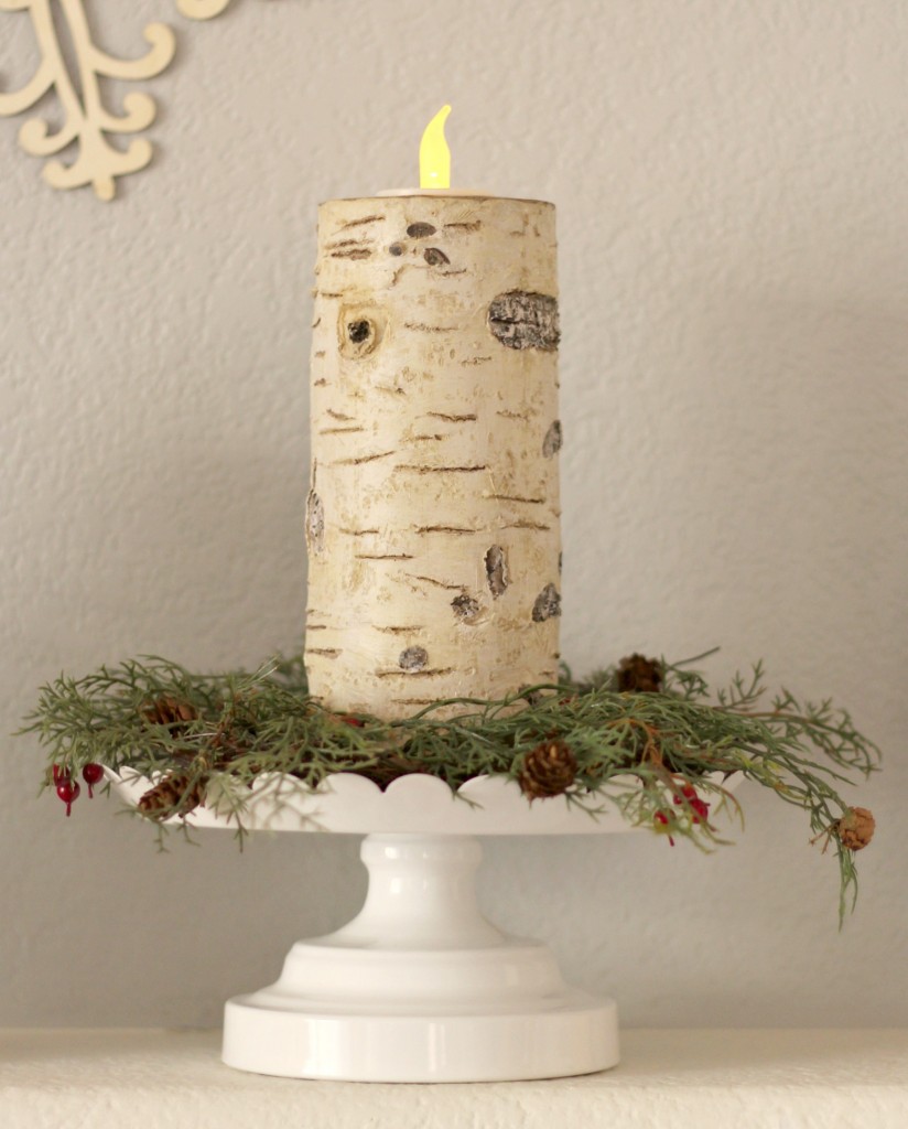 winter-trees-mantel-candle