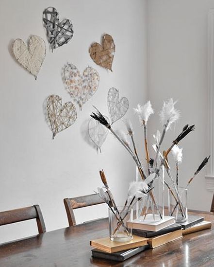 creative hanging hearts