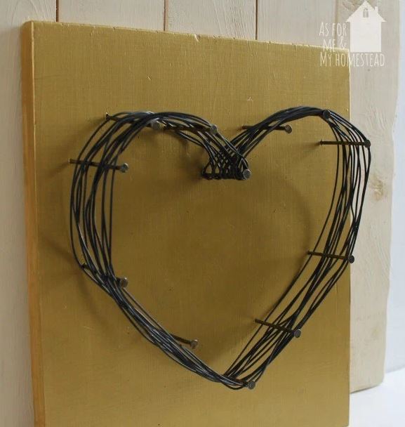 creative wire heart